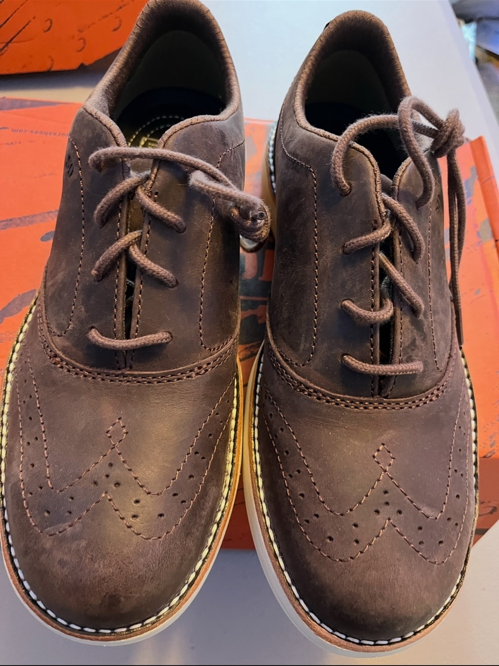 Worx by Red Wing Womens Steel Toe Lace Up Work Shoes Womens 9 Brown 5145 New